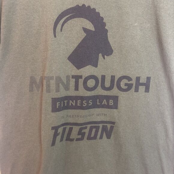Mtn Tough Fitness Lab With Filson Men’s Dark Green American Made Tee, Size-S - Picture 4 of 6